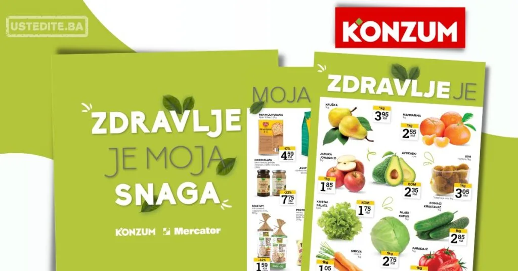 Konzum ZDRAVE NAMIRNICE 31.3-6.4.2026.