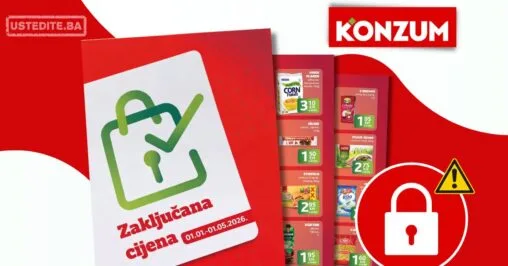 Konzum ZAKLJUČANE CIJENE 1.5.2026.