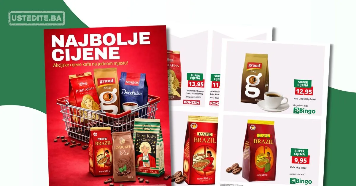 Akcijske cijene KAFE - mart 2026.