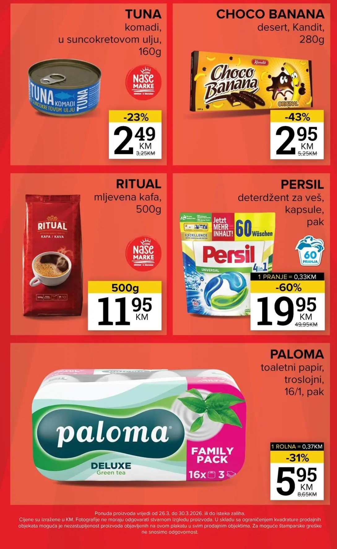 Konzum vikend akcija 26-30.3.2026.