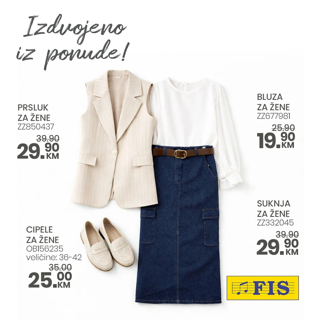 Fis akcija ODJEĆA & OBUĆA - sniženje do 20.4.2026.