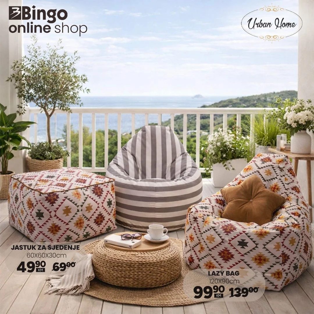 Bingo online shop AKCIJA URBAN HOME - sniženje do 31.5.2026.