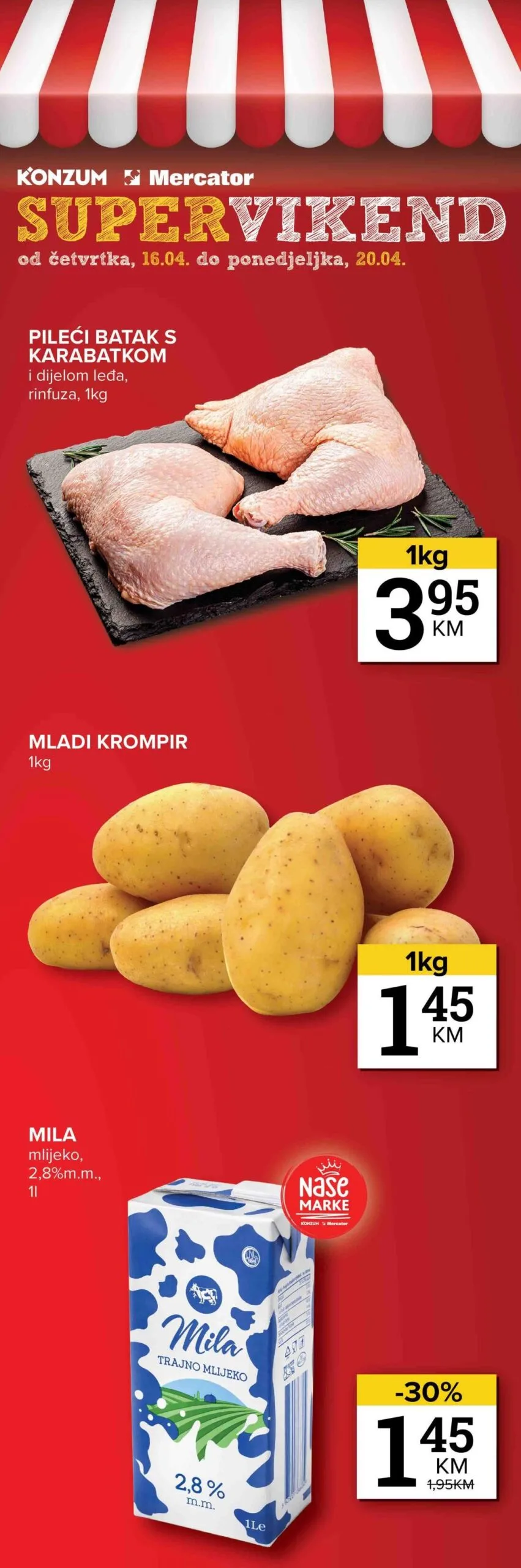 Konzum vikend akcija 16-20.4.2026.