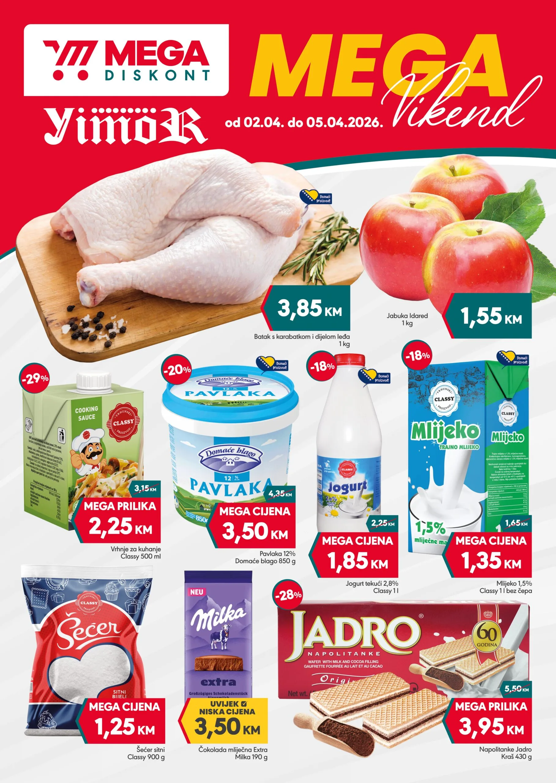 Mega Diskont vikend akcija 2-5.4.2026.