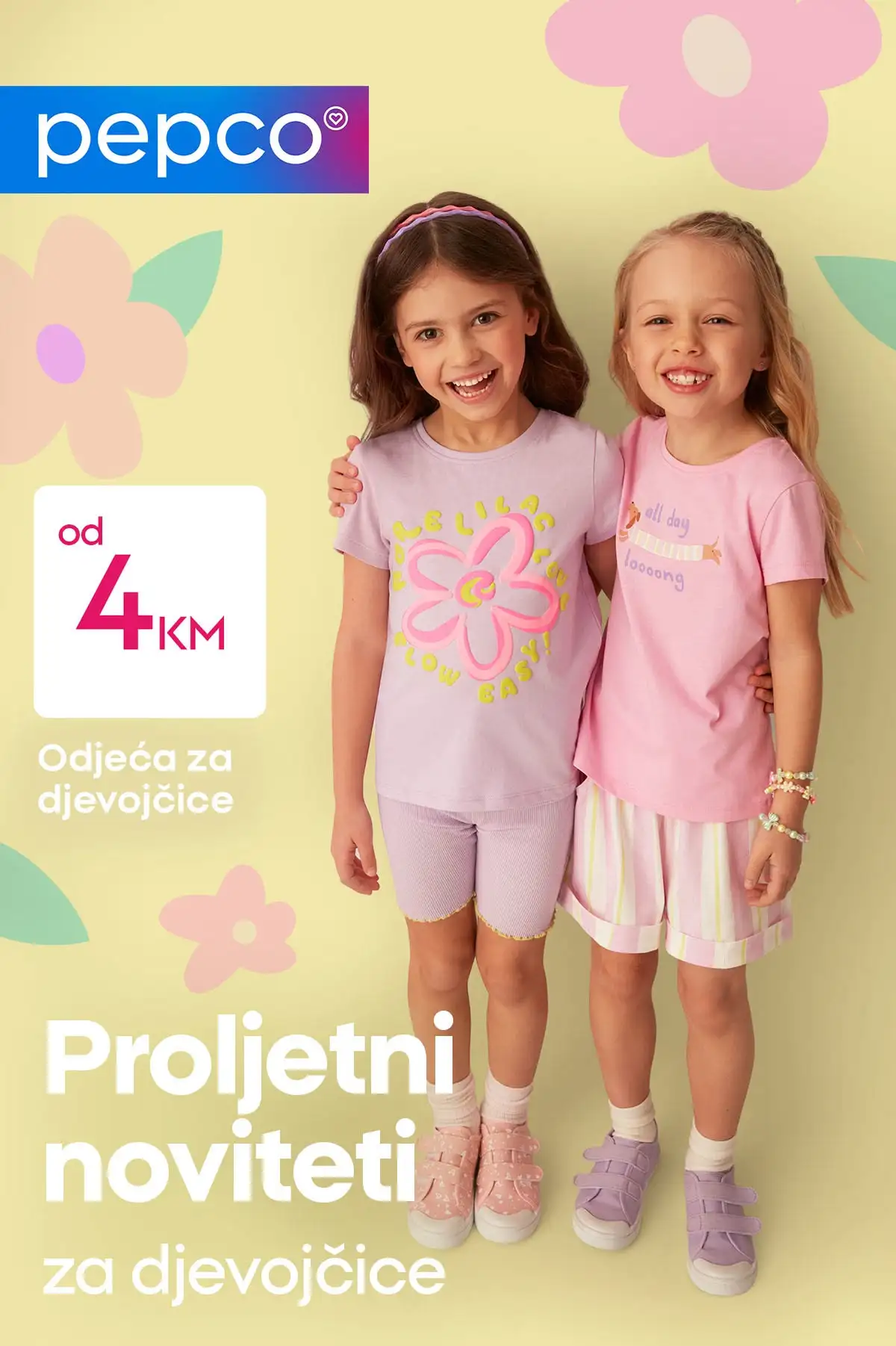Pepco akcija: Proljetna odjeća za djevojčice od 4 KM - april 2026.