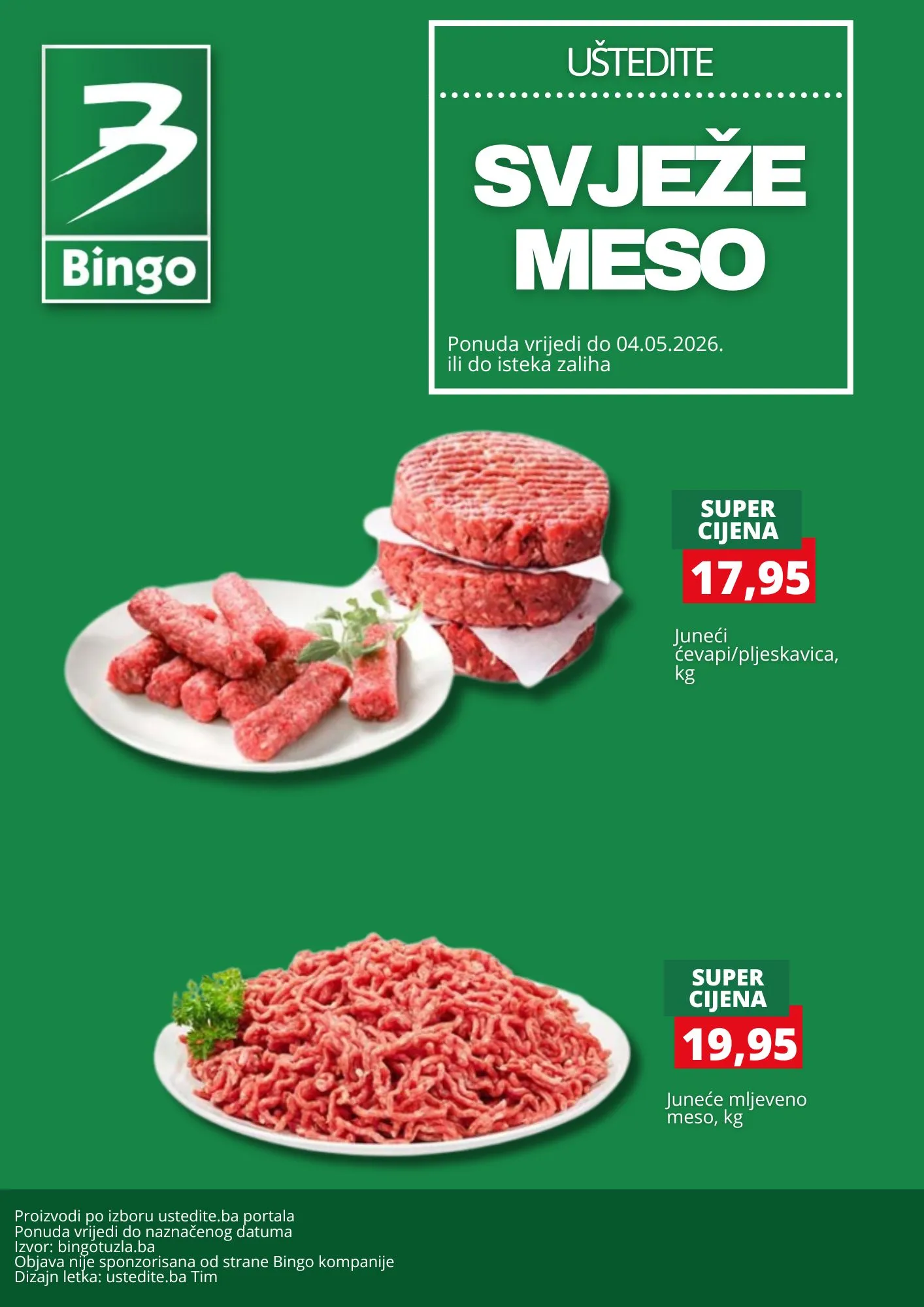 Bingo akcija SVJEŽE MESO 