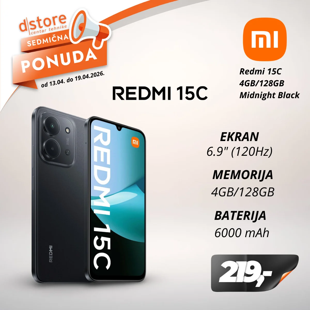 Dstore SEDMIČNA PONUDA 13-19.4.2026.