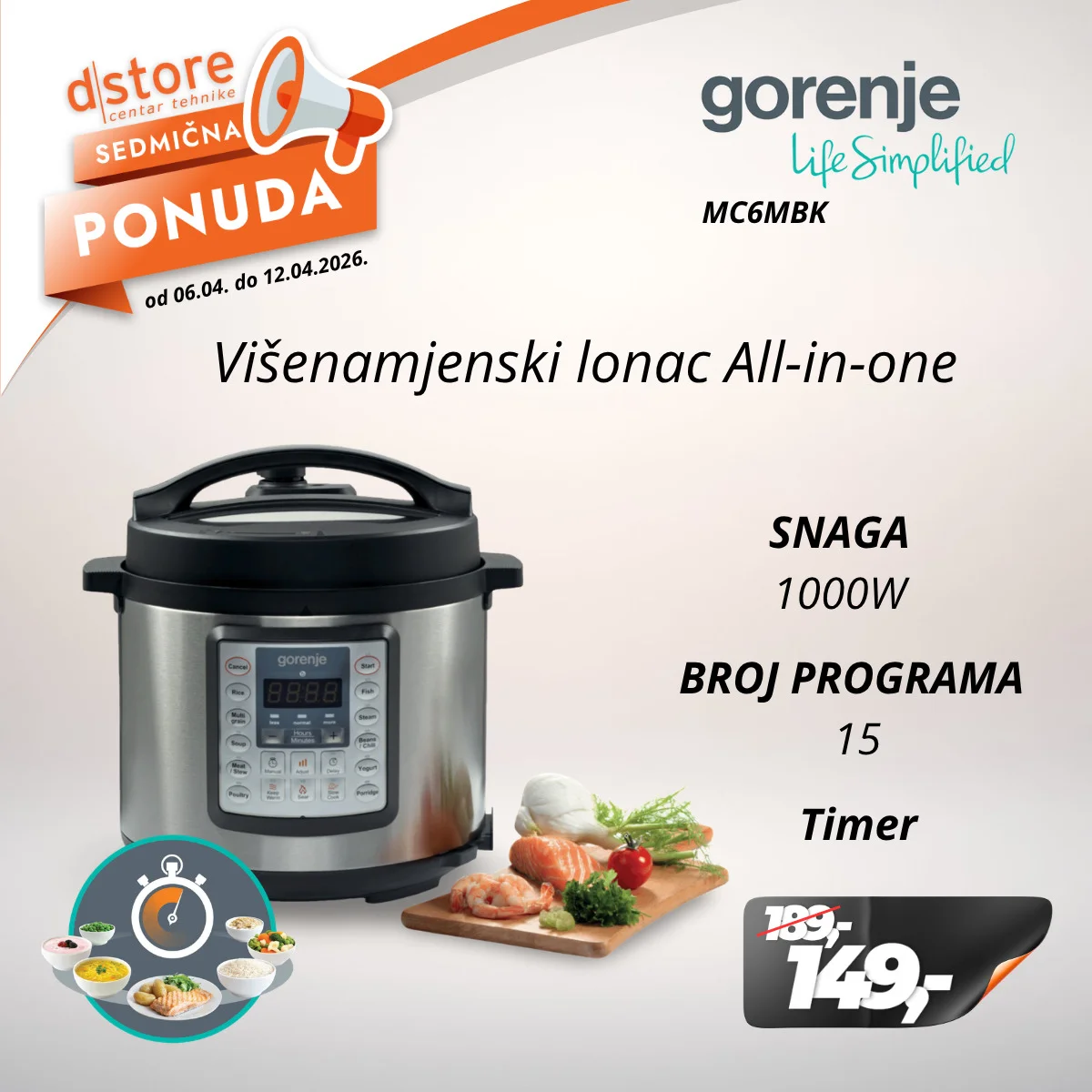 Dstore SEDMIČNA PONUDA 6-12.4.2026.