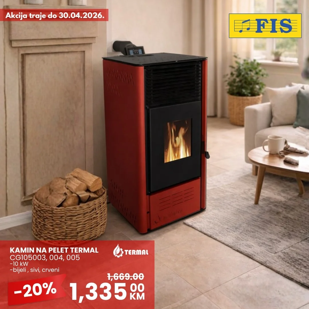 Fis akcija TERMAL PEĆI I KOTLOVI - sniženje do 30.4.2026.