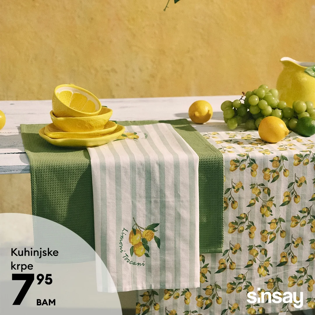 Sinsay akcija: dekoracije i kuhinjski detalji za dom - april 2026.