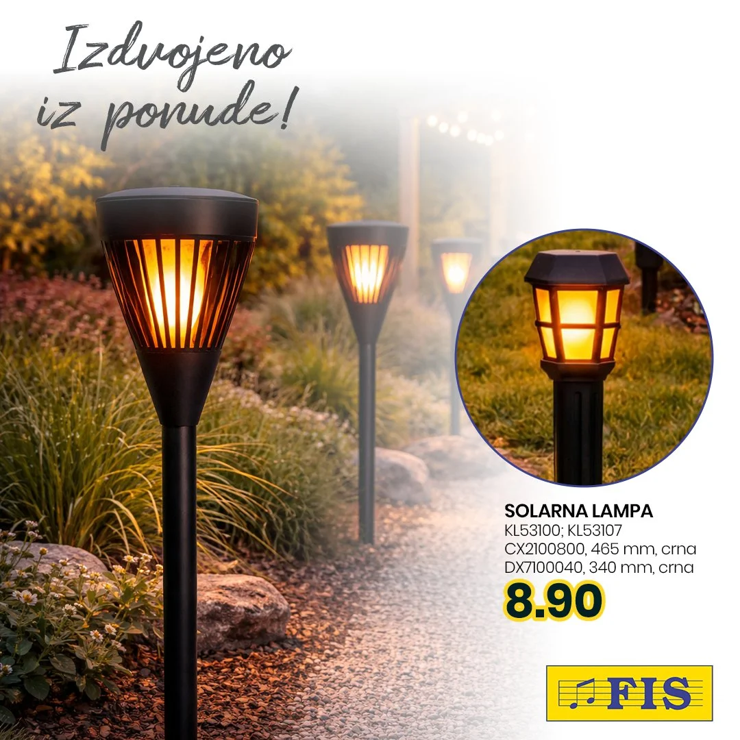 Fis akcija SOLARNE LAMPE april 2026.