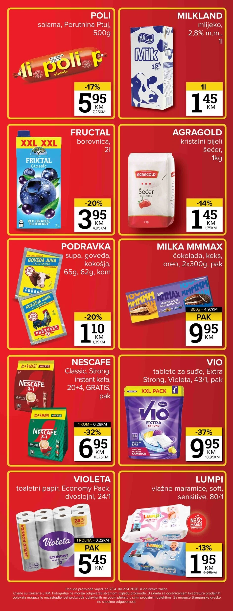 Konzum vikend akcija 23-27.4.2026.
