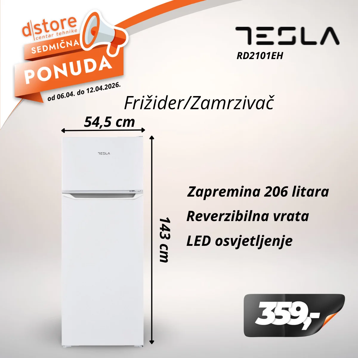 Dstore SEDMIČNA PONUDA 6-12.4.2026.