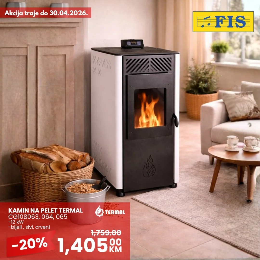 Fis akcija TERMAL PEĆI I KOTLOVI - sniženje do 30.4.2026.