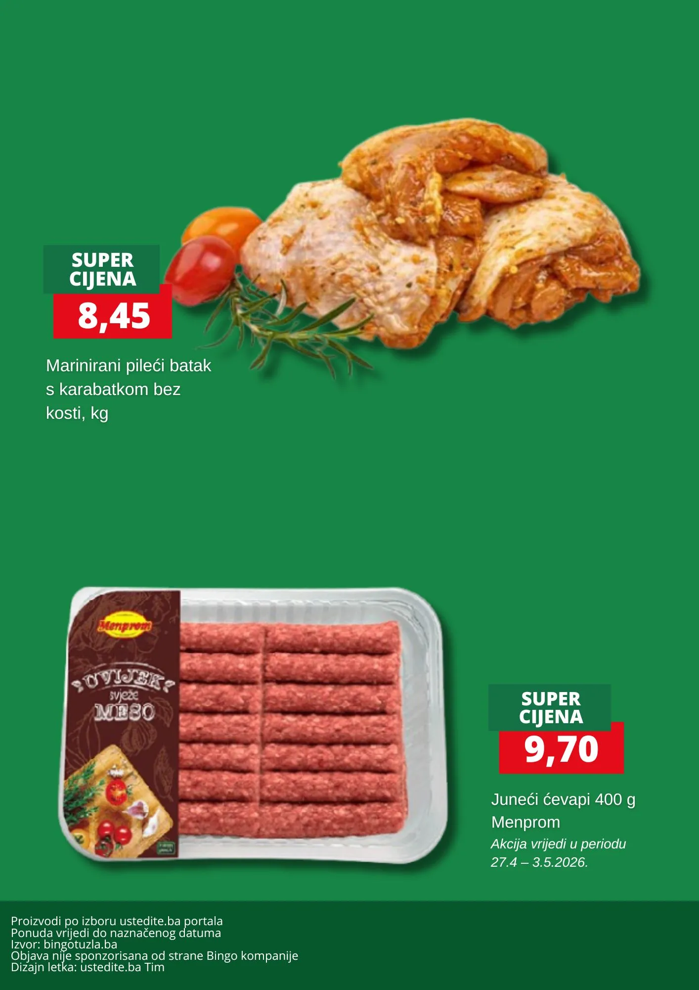 Bingo akcija SVJEŽE MESO 