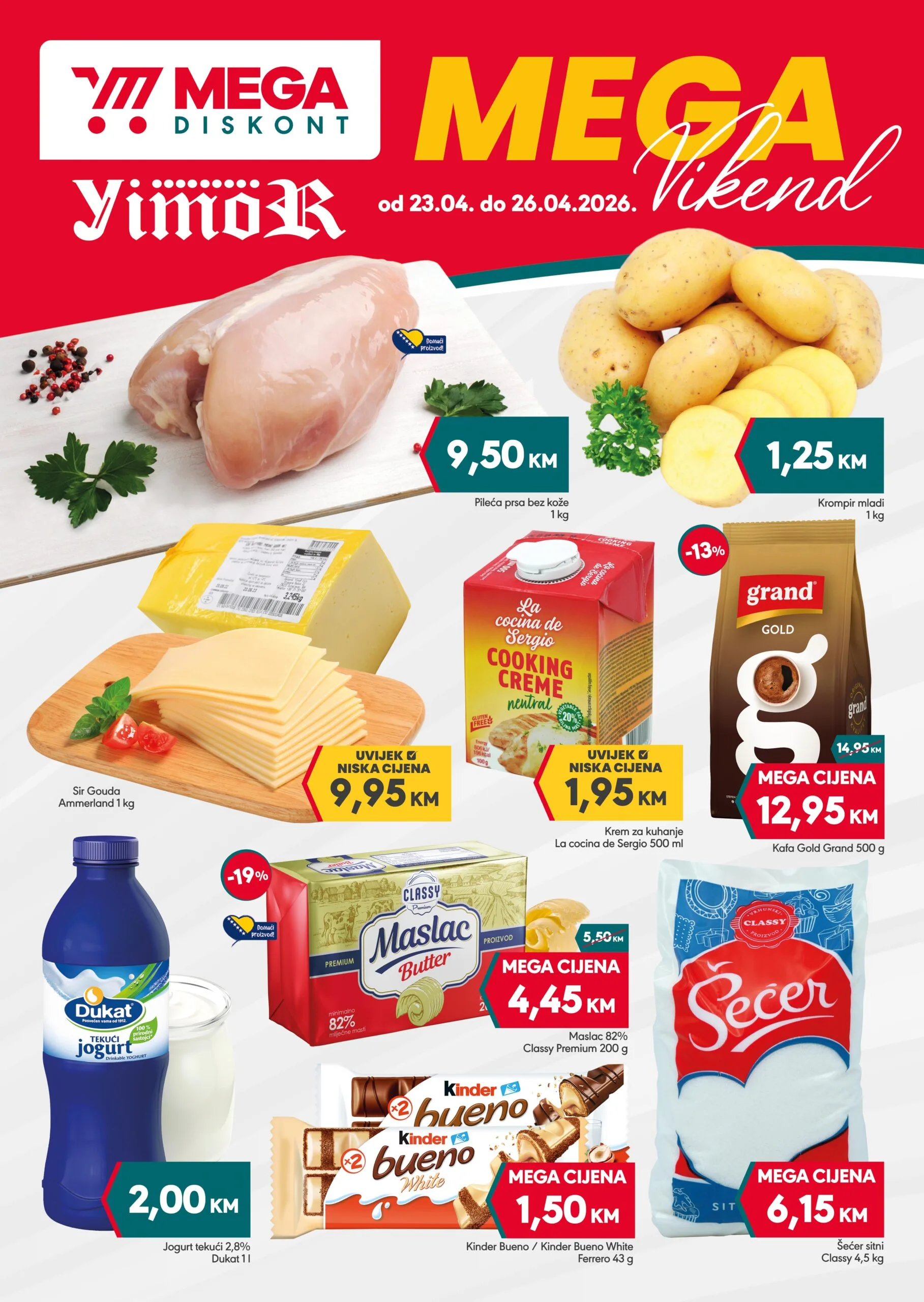 Mega Diskont vikend akcija 23-26.4.2026.