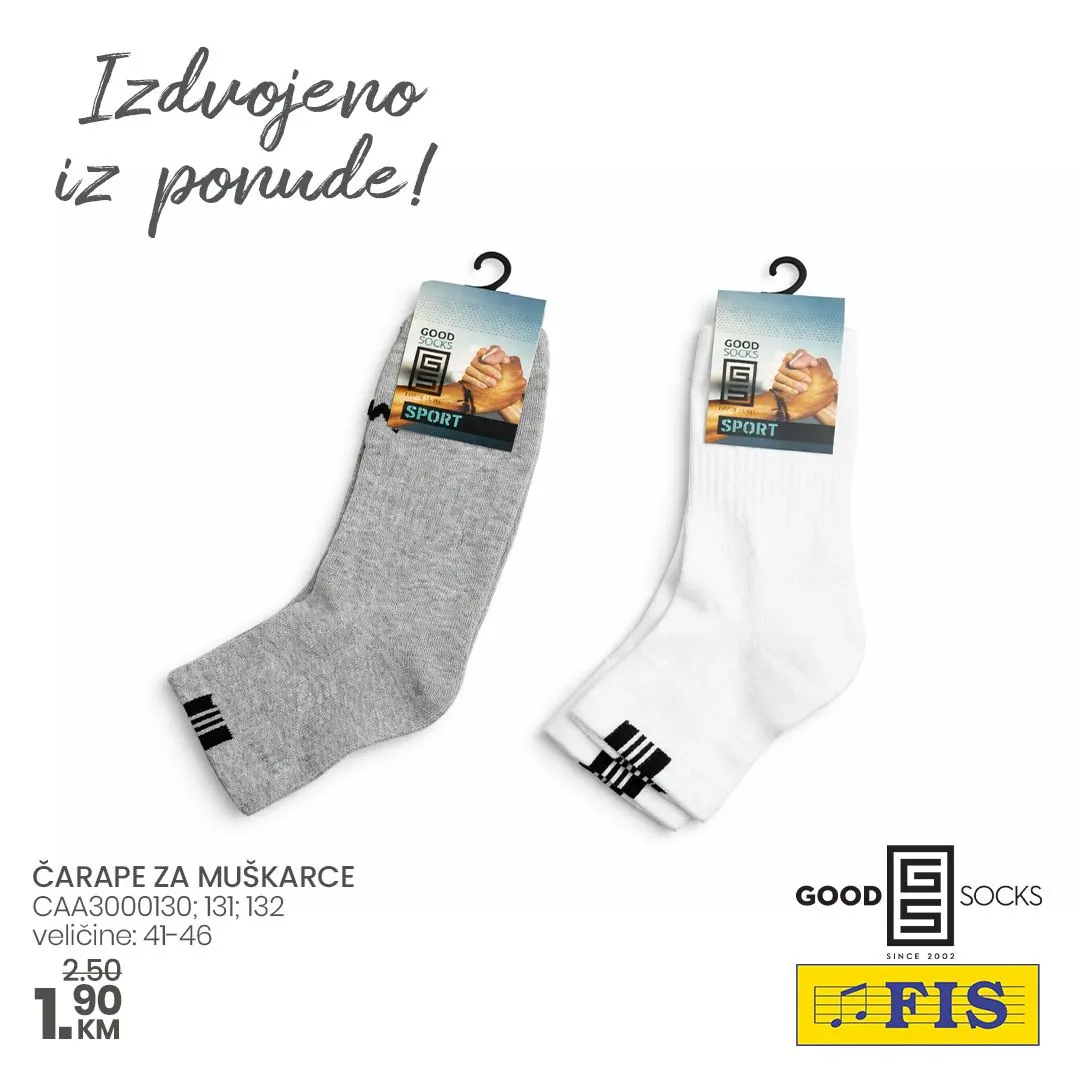 Fis akcija ČARAPE april 2026.