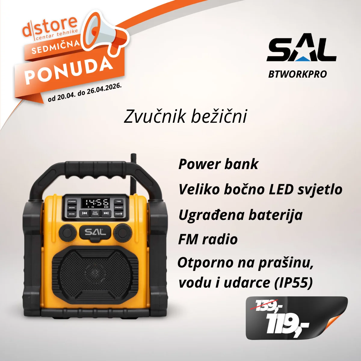 Dstore SEDMIČNA PONUDA 20-26.4.2026.