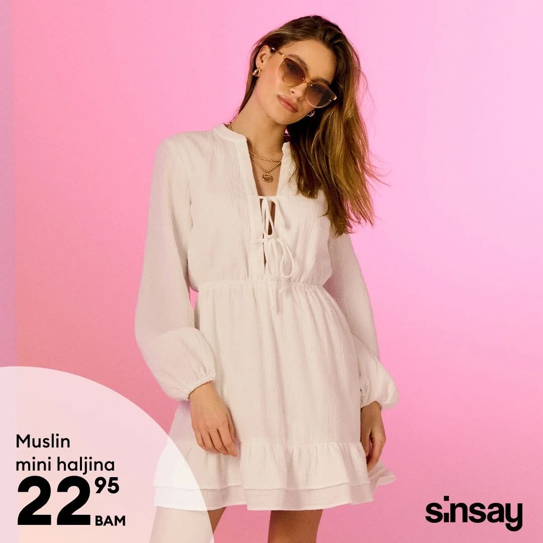 Sinsay akcija ŽENSKE HALJINE april 2026.