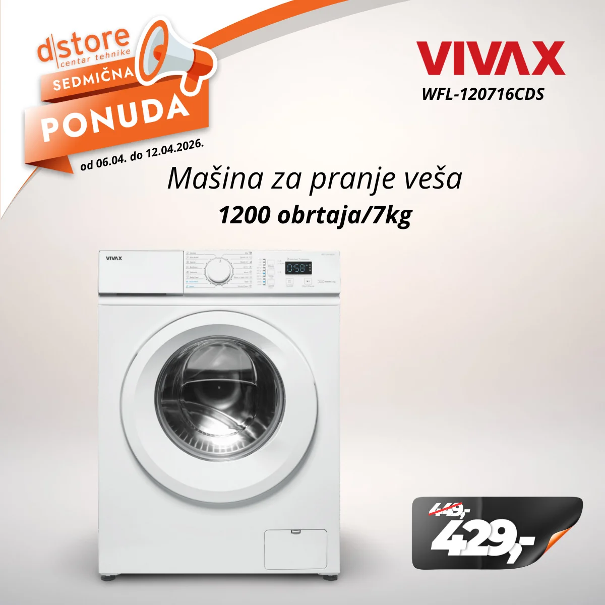 Dstore SEDMIČNA PONUDA 6-12.4.2026.