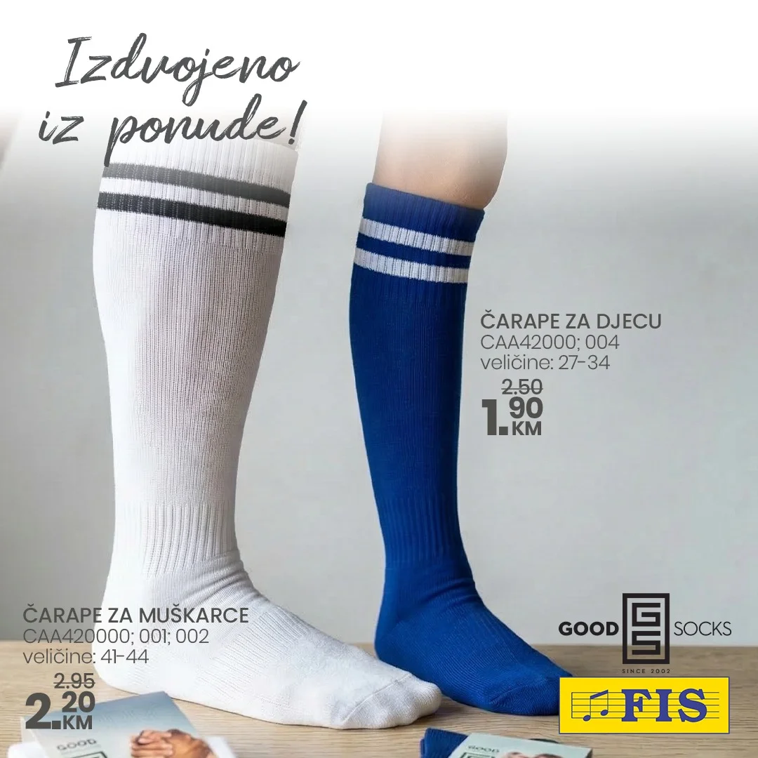 Fis akcija ČARAPE april 2026.