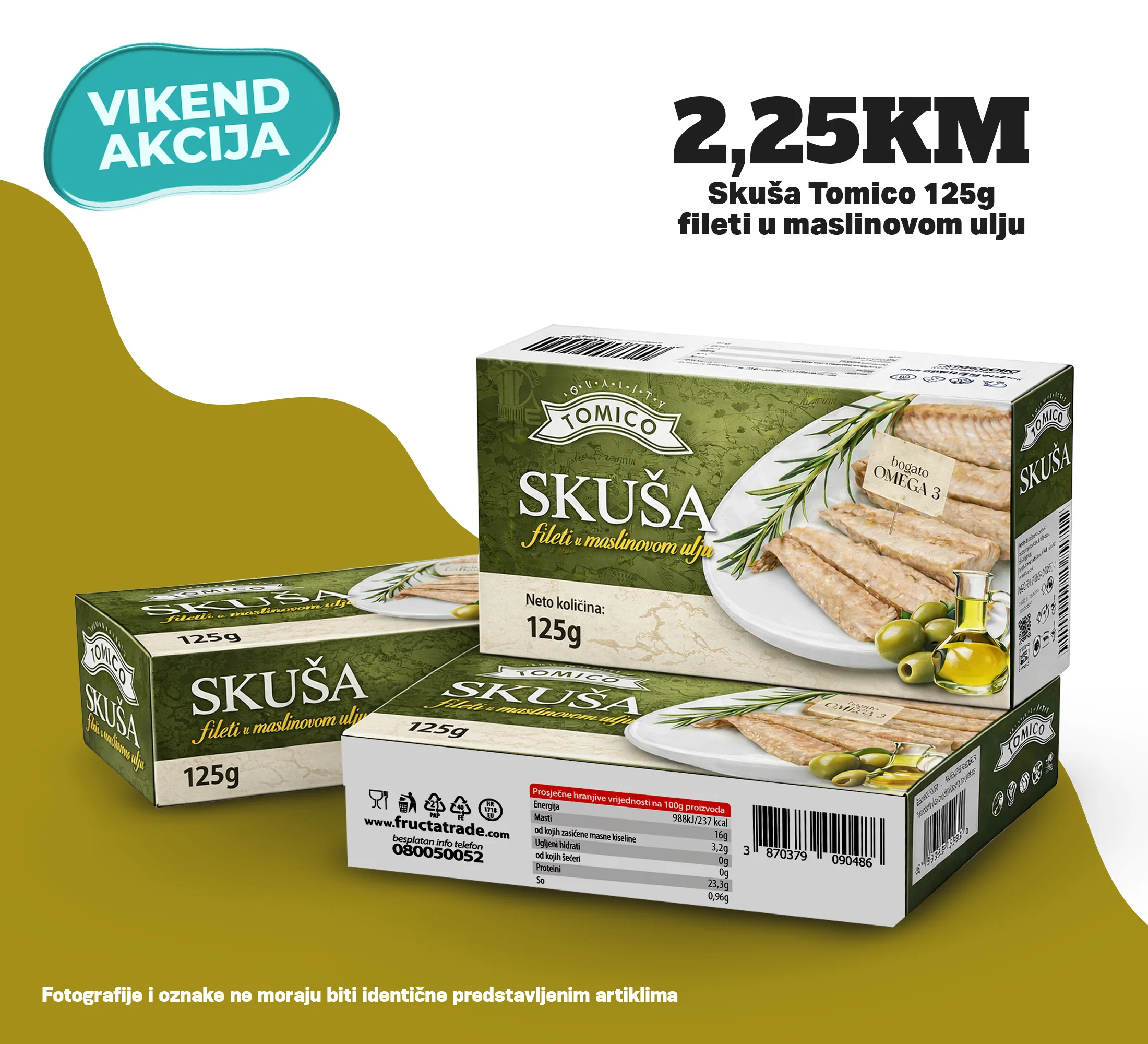 Kort vikend akcija 3-5.4.2026.