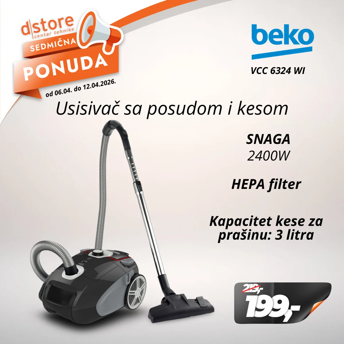 Dstore SEDMIČNA PONUDA 6-12.4.2026.