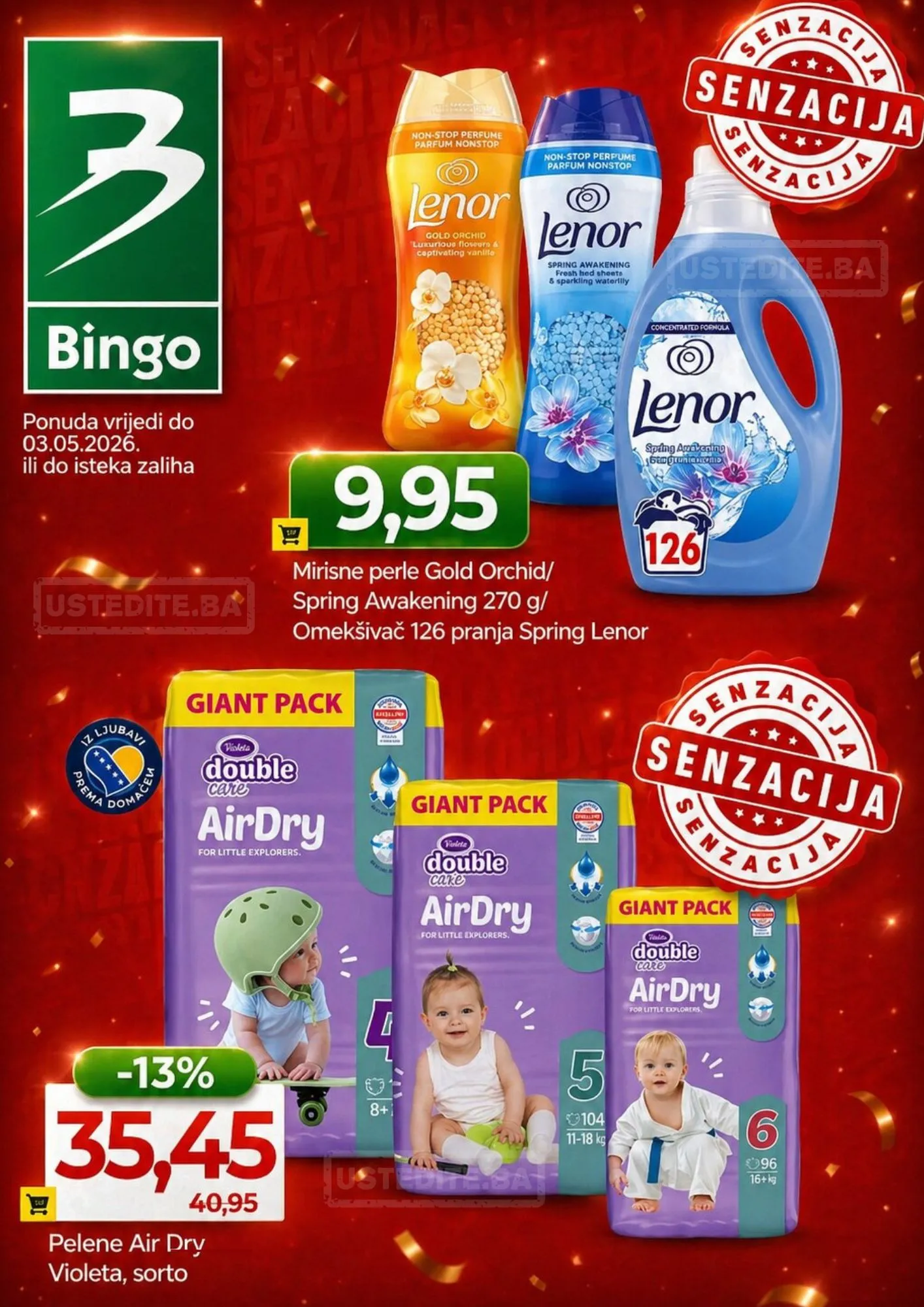 Bingo SENZACIONALNE CIJENE - akcija do 3.5.2026.