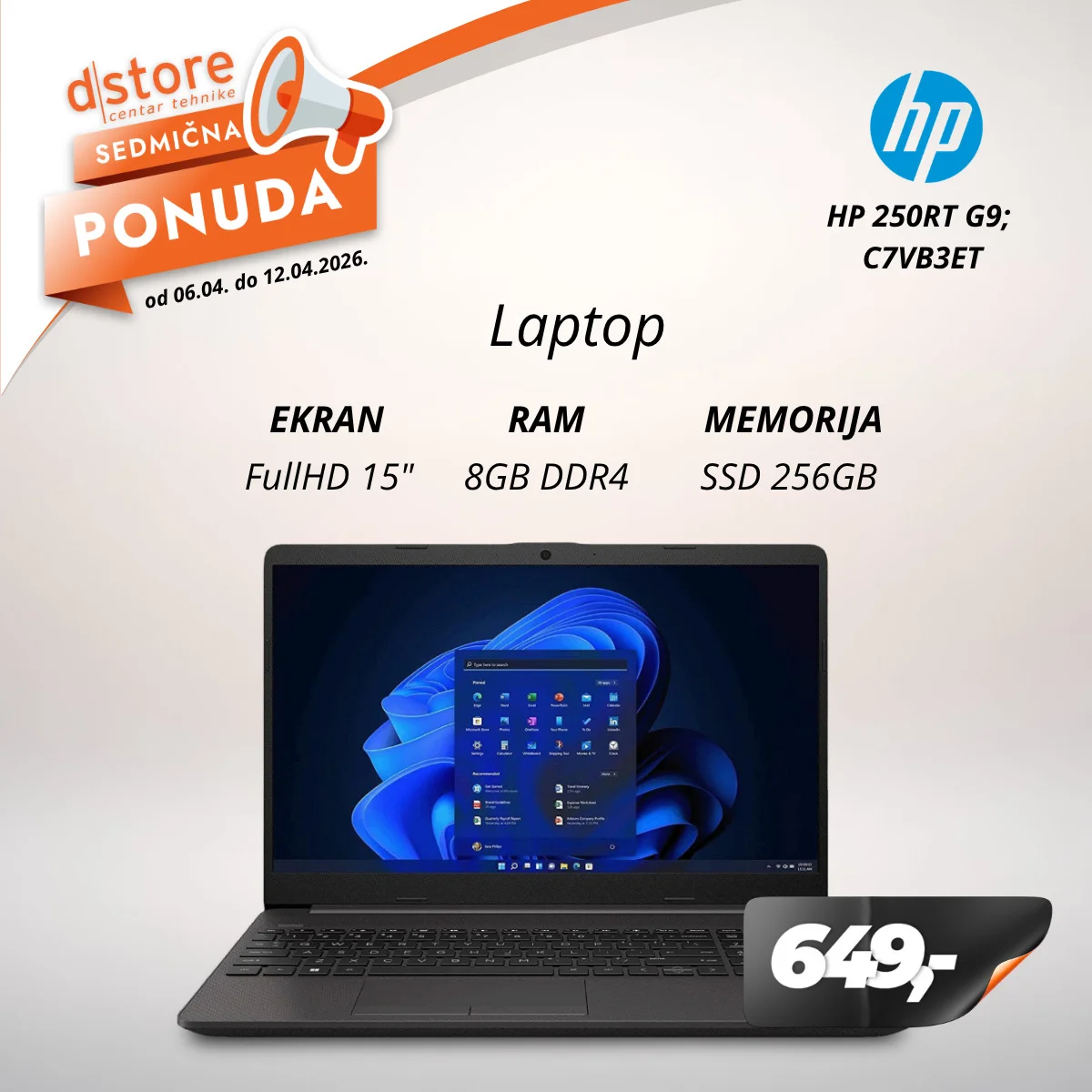 Dstore SEDMIČNA PONUDA 6-12.4.2026.