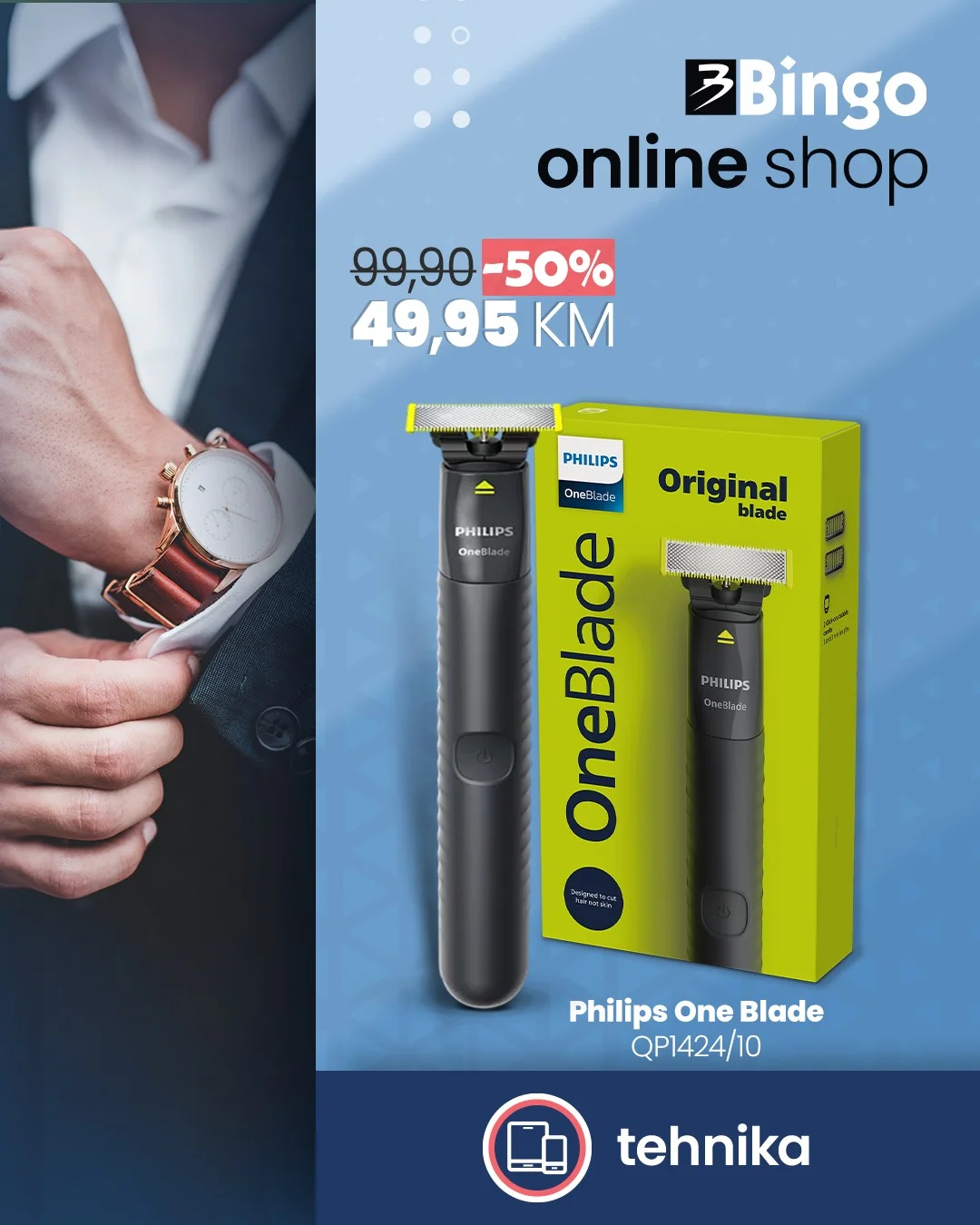Bingo online shop AKCIJA PHILIPS ONE BLADE - sniženje do 27.4.2026.