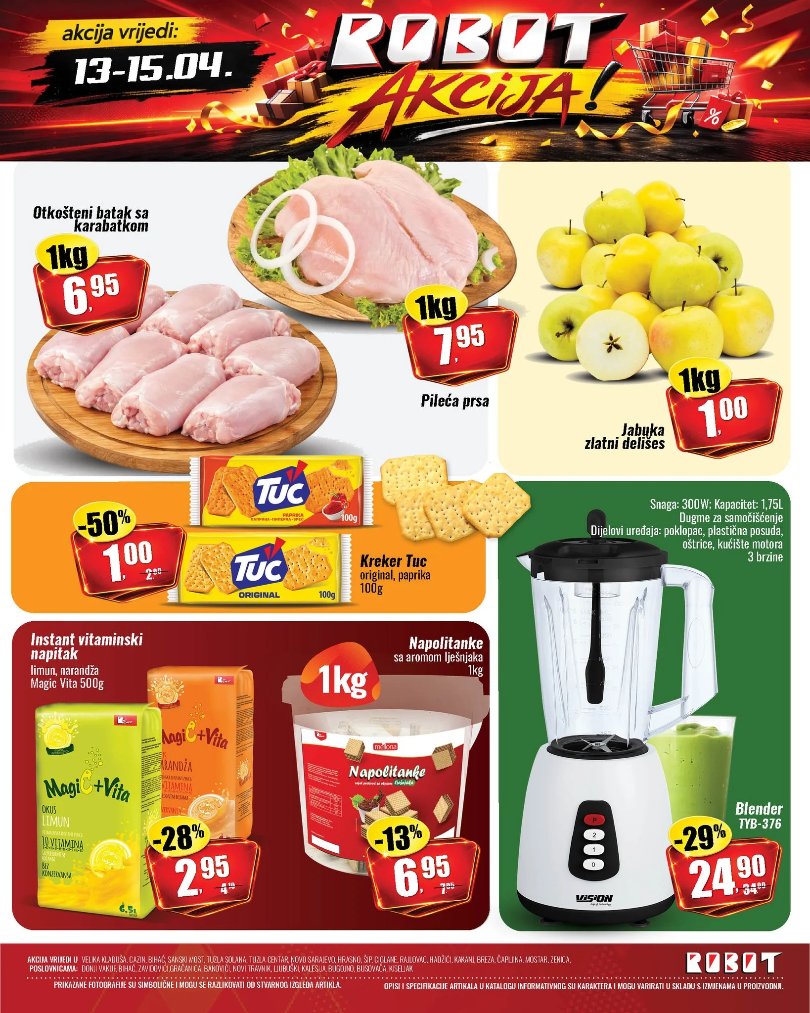 Robot akcija za početak sedmice 13-15.4.2026. 