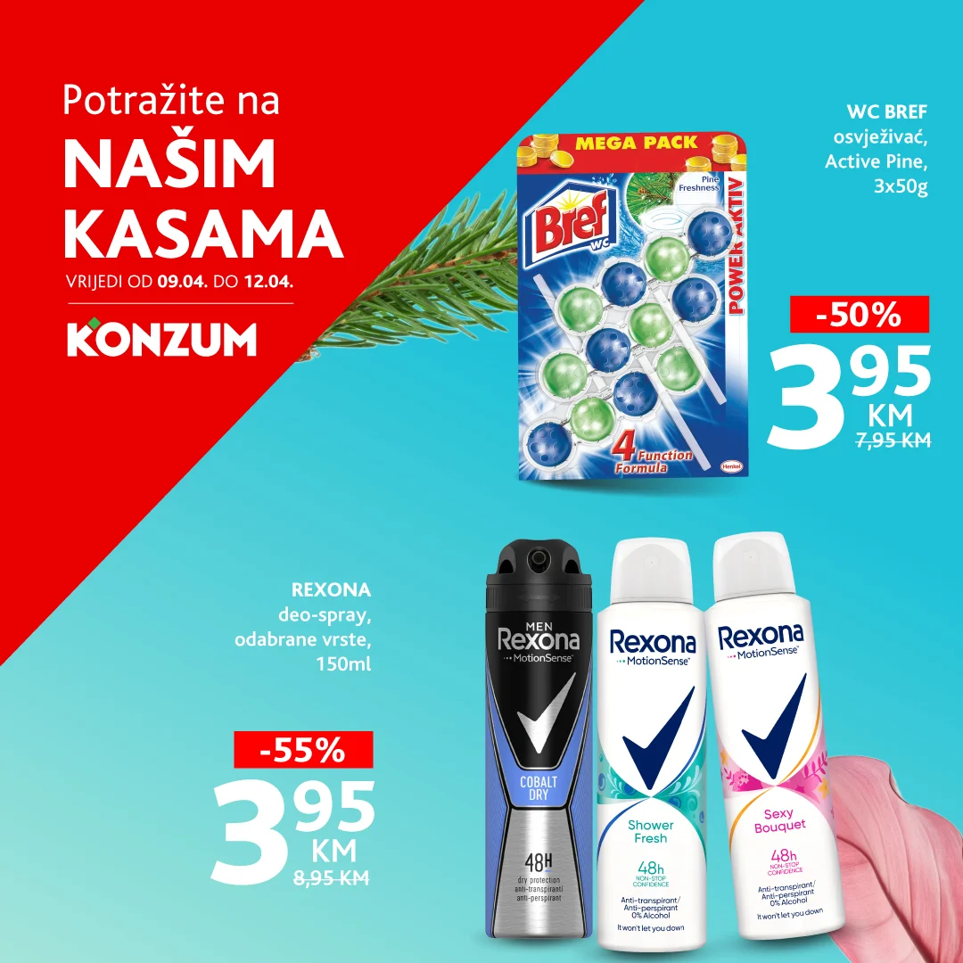 Konzum AKCIJA NA KASAMA 9-12.4.2026.