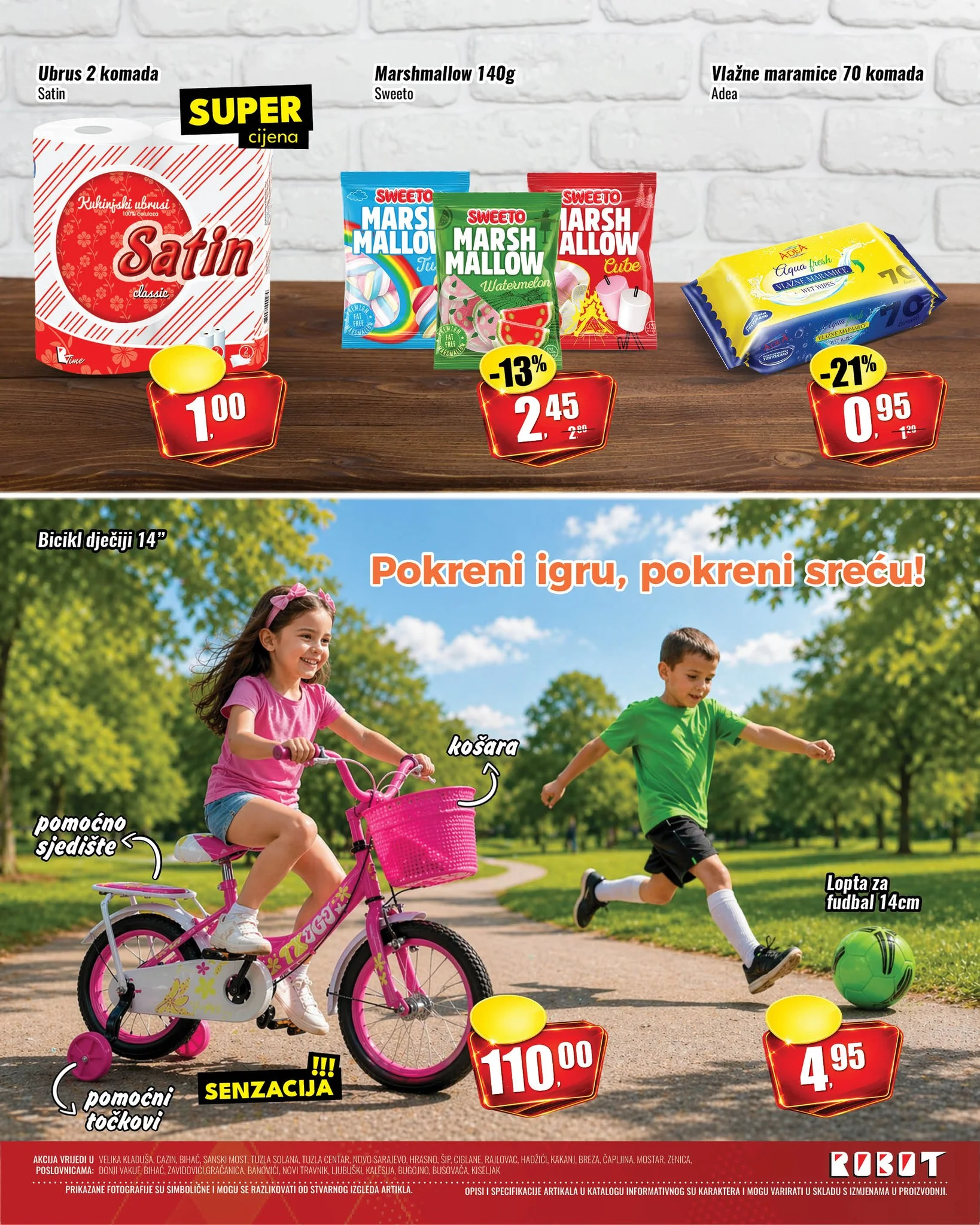 Robot akcija za počeka sedemice 27-29.4.2026. 