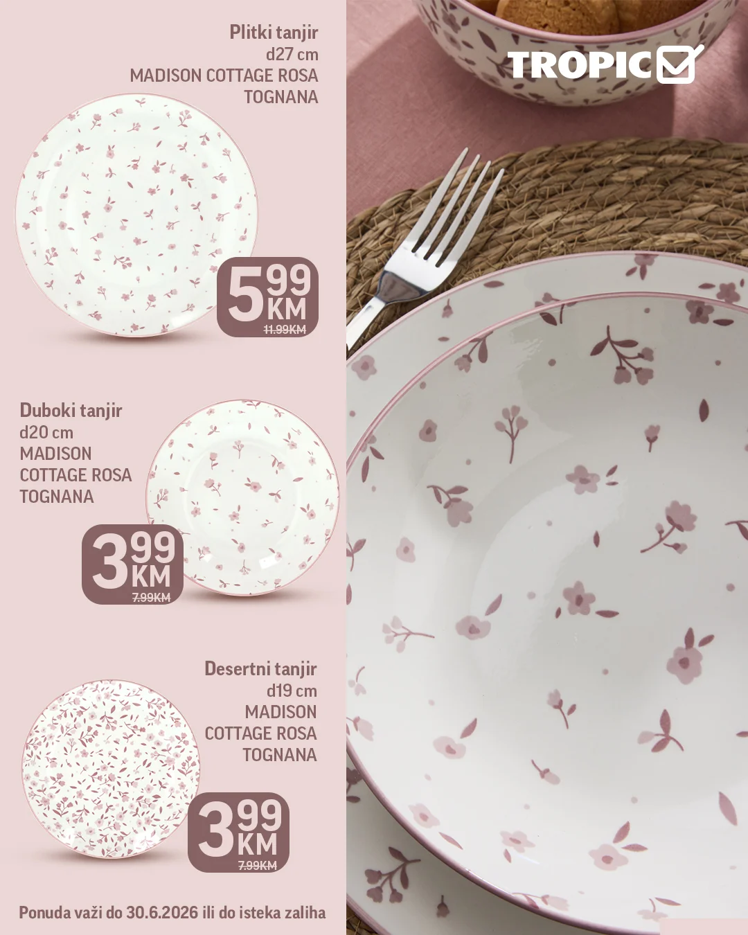 Tropic akcija Tognana posuđe