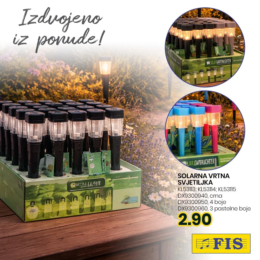 Fis akcija SOLARNE LAMPE april 2026.