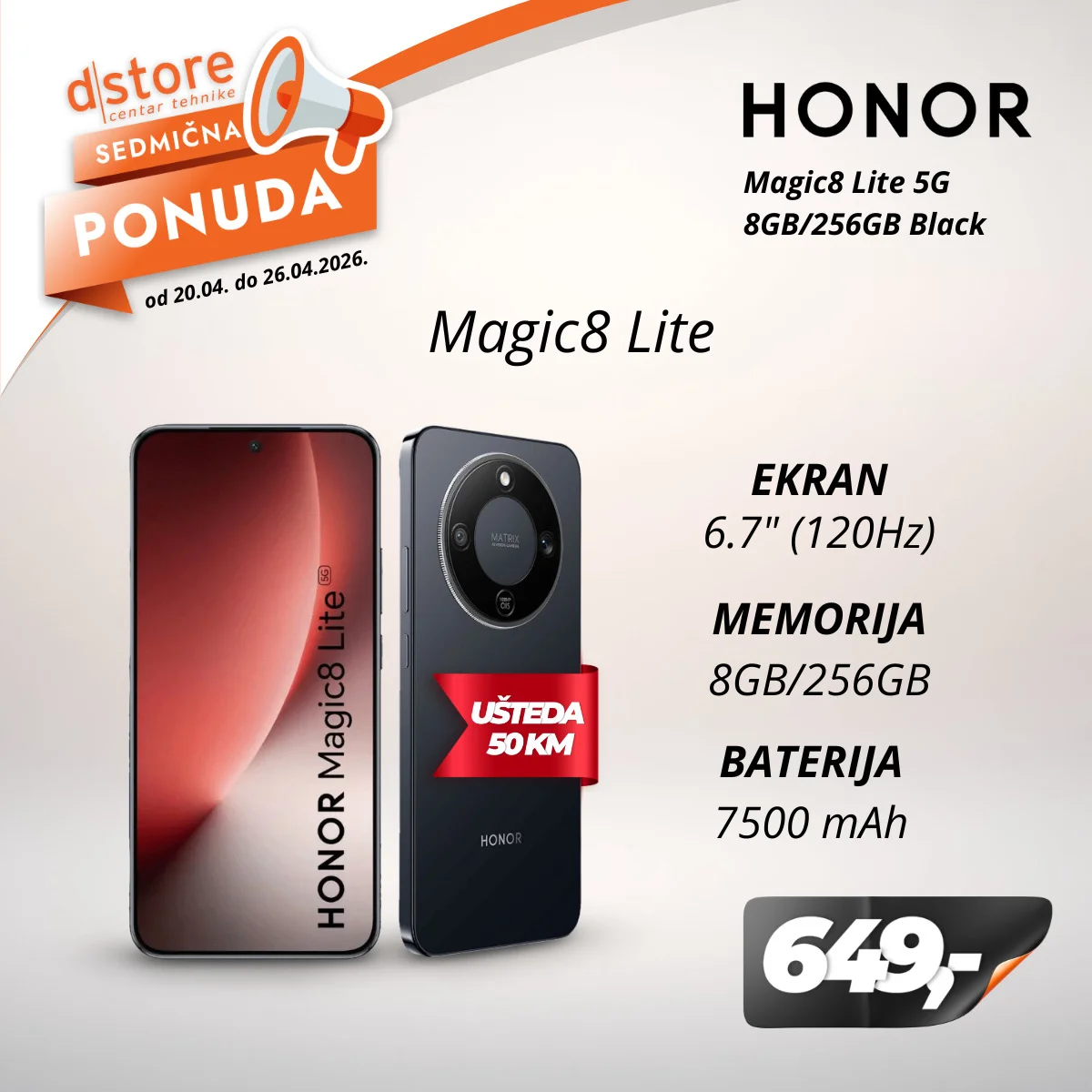 Dstore SEDMIČNA PONUDA 20-26.4.2026.