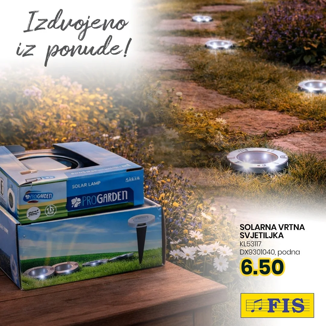 Fis akcija SOLARNE LAMPE april 2026.