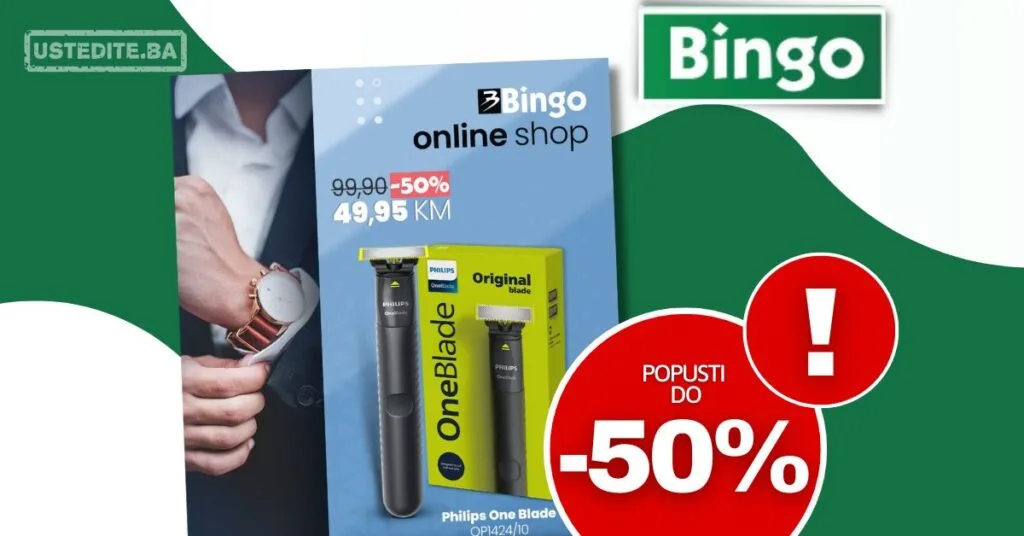 Bingo online shop AKCIJA PHILIPS ONE BLADE - sniženje do 27.4.2026.