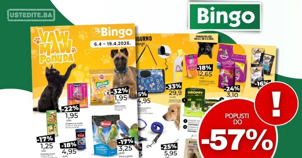 Bingo katalog KUĆNI LJUBIMCI 6-19.4.2026.