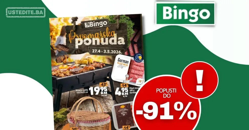 Bingo katalog PRVOMAJSKA PONUDA 27.4-3.5.2026.