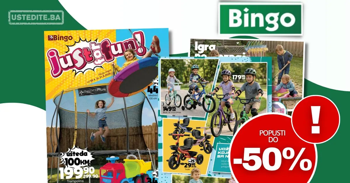 Bingo katalog SNIŽENJE IGRAČAKA 29.4-31.5.2026.