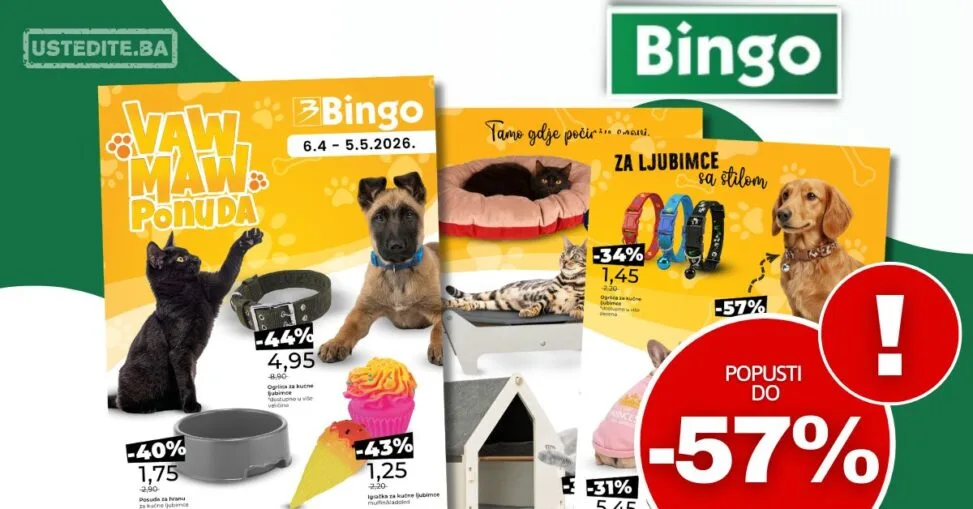Bingo katalog KUĆNI LJUBIMCI 6.4-5.5.2026.