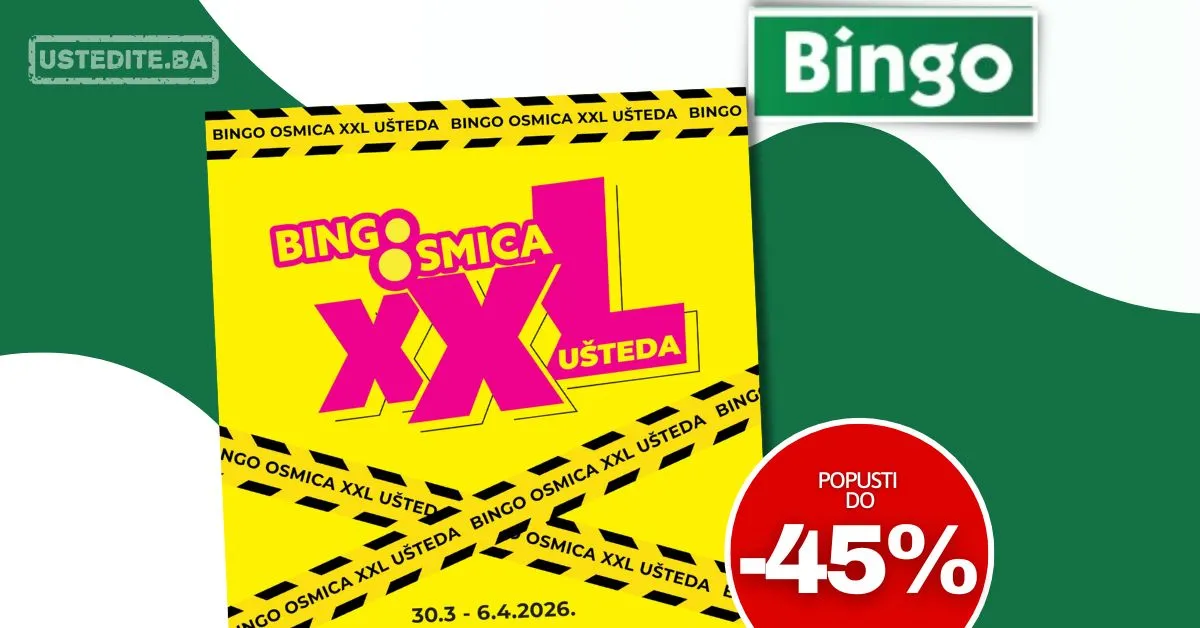 Bingo akcija XXL UŠTEDA - sniženje do 6.4.2026.