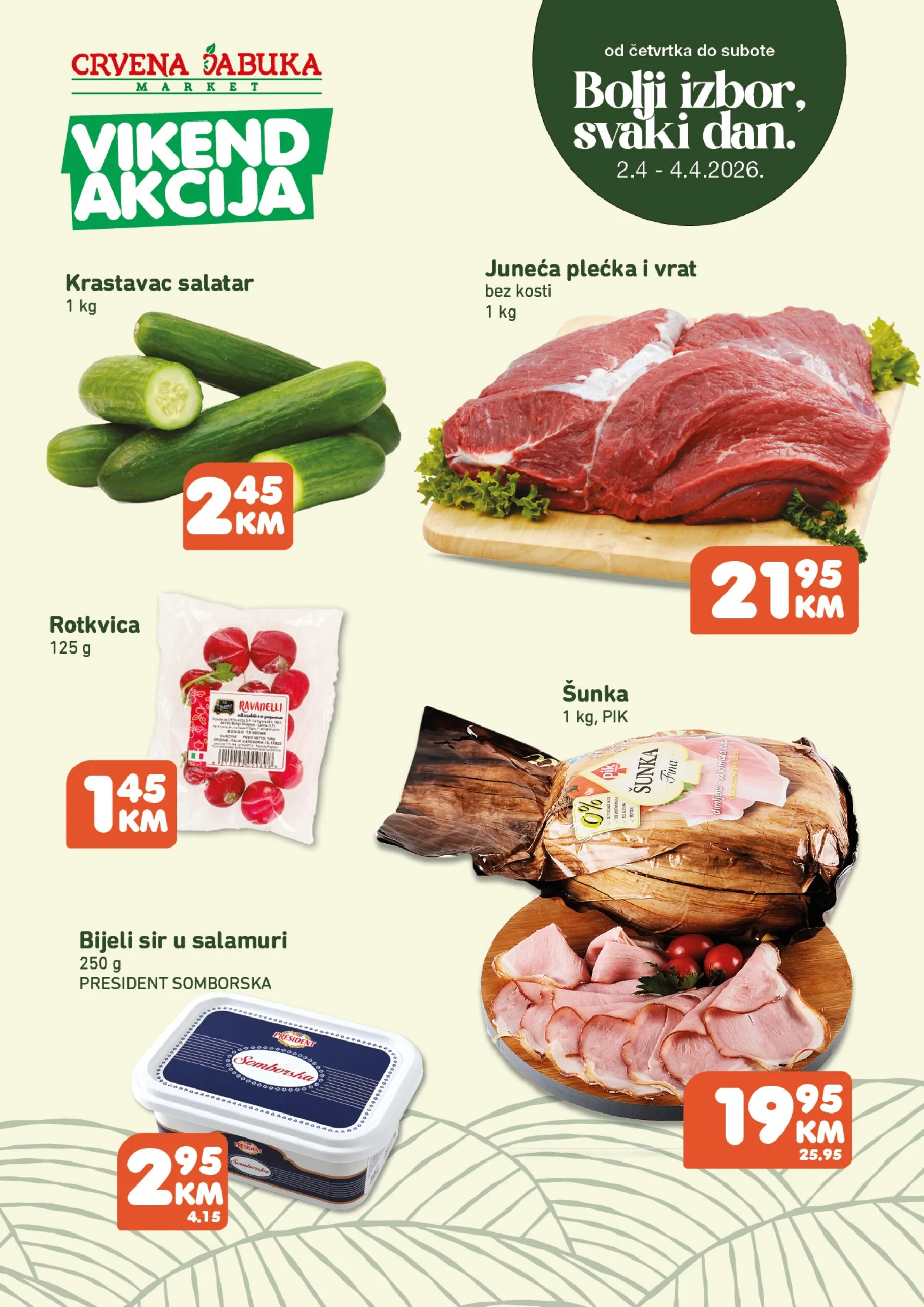 Crvena Jabuka vikend akcija 2-4.4.2026.