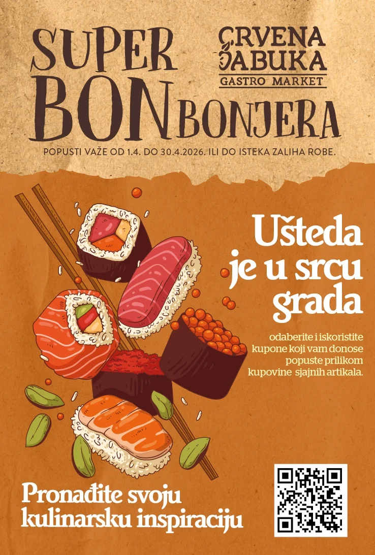 Crvena jabuka GASTRO MARKET bonbonjera