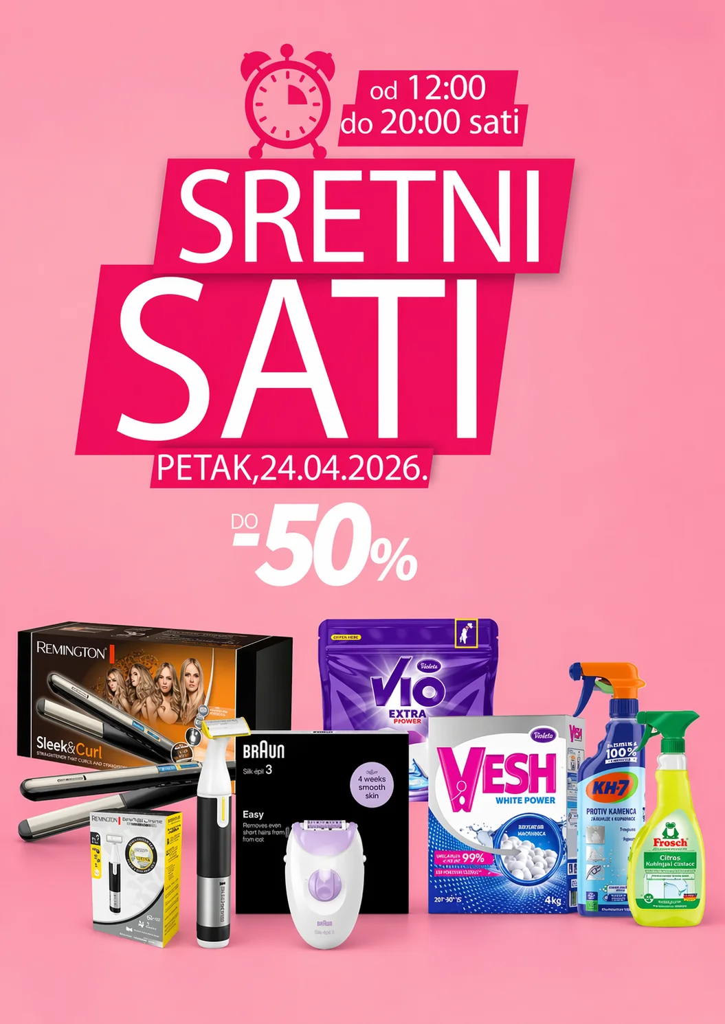 CM akcija SRETNI SATI 12-16h 24.4.2026. 