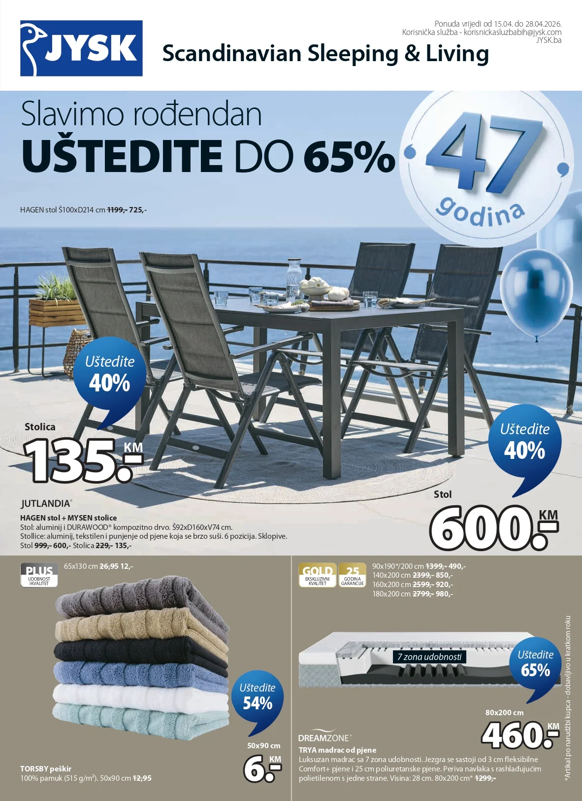 Jysk katalog 15-28.4.2026.
