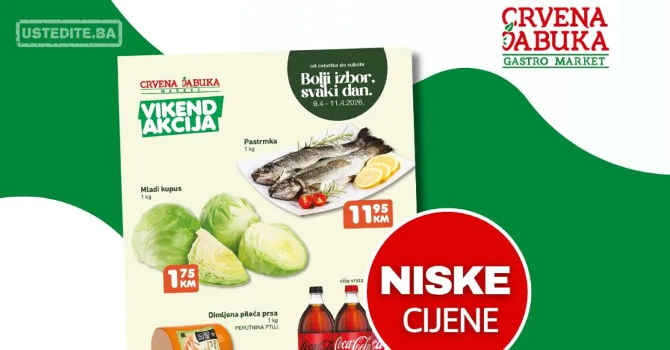 Crvena Jabuka vikend akcija 9-11.4.2026.