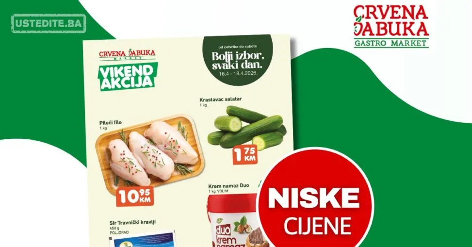 Crvena jabuka vikend akcija 16-18.4.2026.