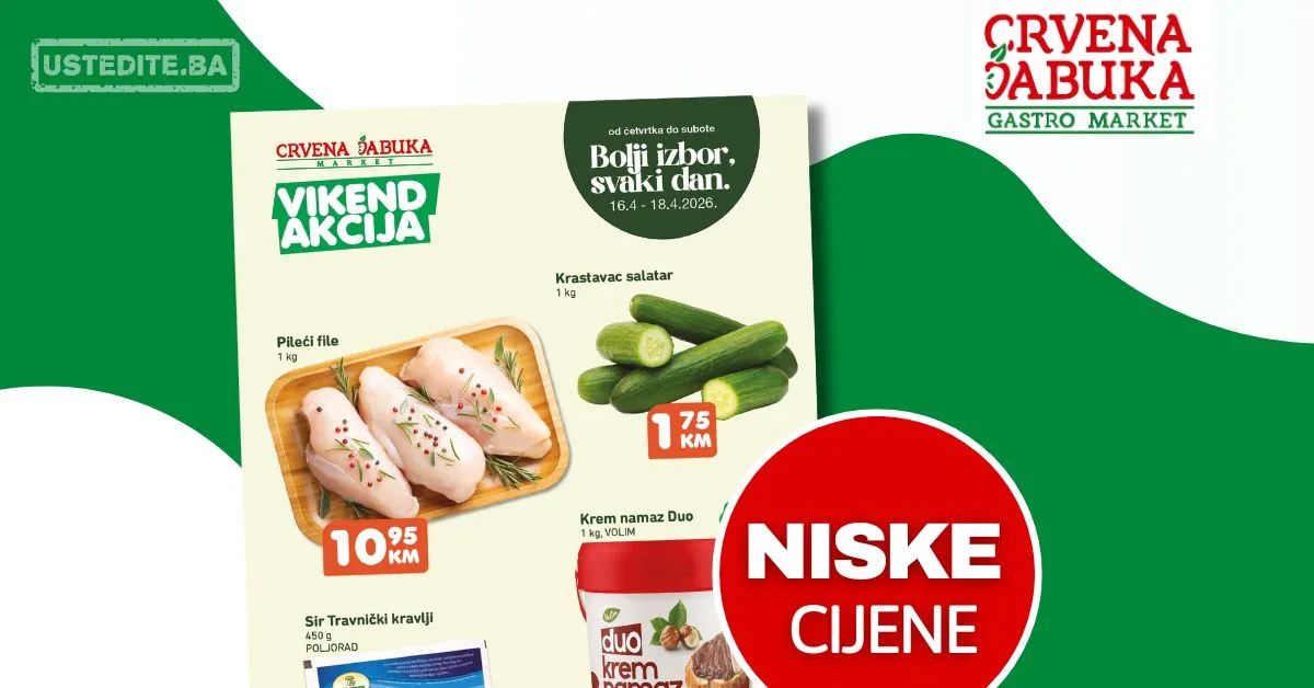Crvena jabuka vikend akcija 16-18.4.2026.